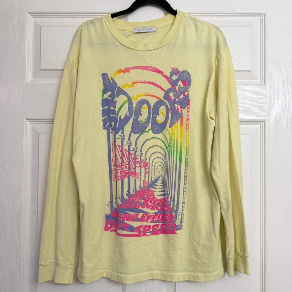 Daydreamer The Doors 1967 Oversized Long Sleeve Band Tee | Size Medium
